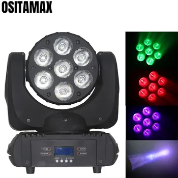 

Lyre LED Stage Light 7x12w Beam Moving Head Light RGBW 4IN1 LED DJ Beam Light Stage Lighting
