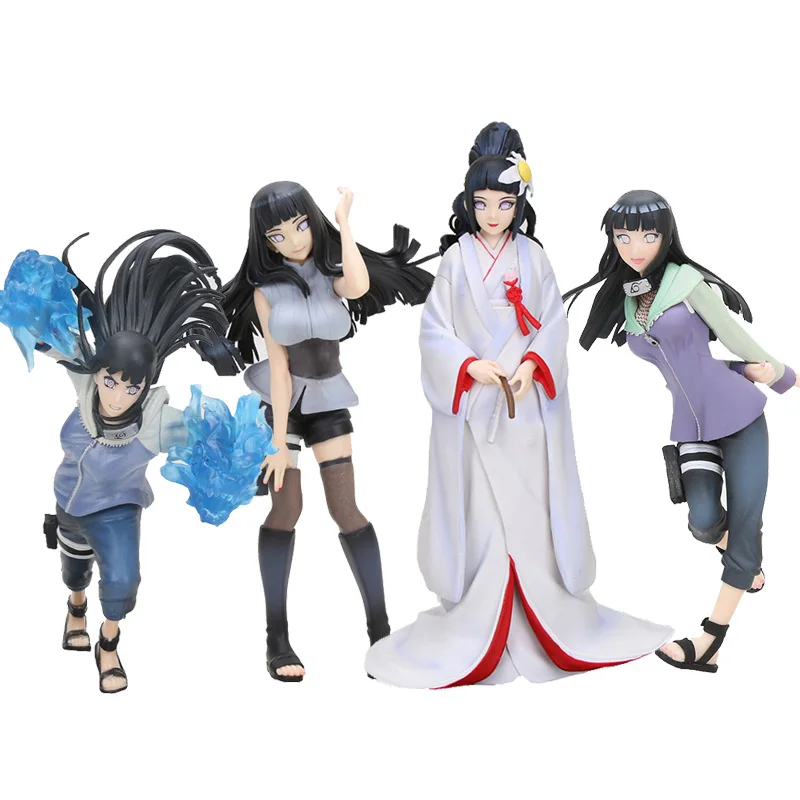 4 стиля Hyuga Наруто фигура Хината Hyuga фигура кимоно Свадьба Ver. Осторожно шагните двойными львами кулак вер. Коллекционная елочных игрушек