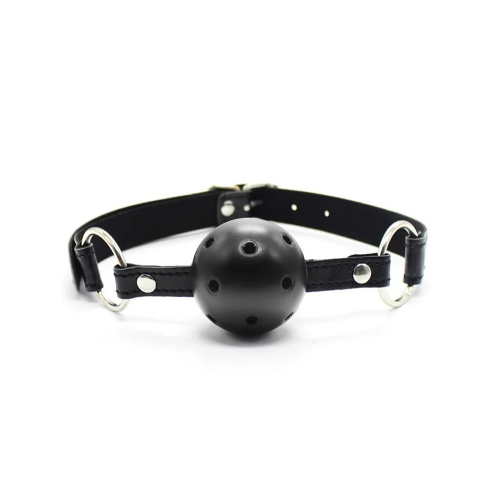 Ruswi Adult Games Mouth Gag Silicone Ball Oral Fixation PU Leather Band Bondage Restraints 4 Colors Sex Toy sex band for Couples | Красота и