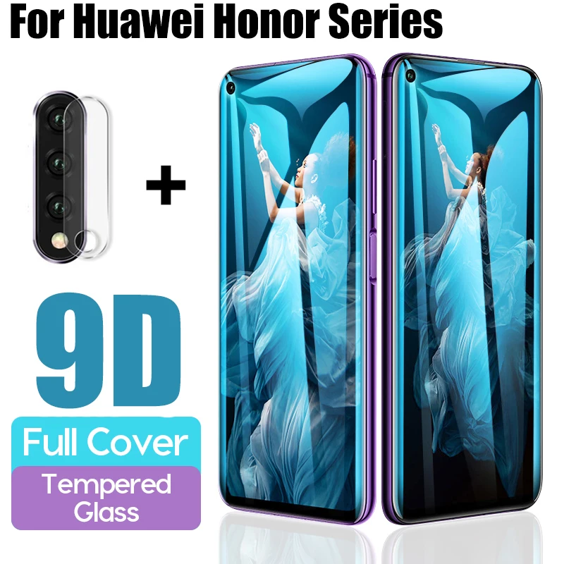 2 в 1 9D Защитное стекло для huawei Honor 20 камера протектор 10 Lite Pro 10i закаленное Honor20