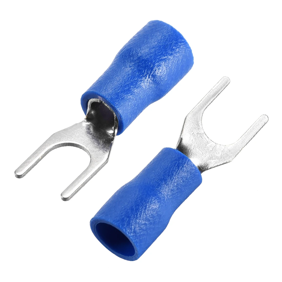 

uxcell 10Pcs SV2-3S Fork Spade Wire Connector Electrical Crimp Terminal AWG16-14 Bule for Electric and Electronic Industry