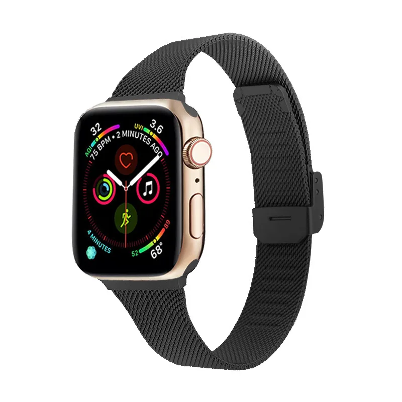 Essidi дизайн Миланский ремешок для Apple Watch серии 5 4 3 2 1 Магнитный браслет ремень для Apple Watch 38 40 42 44 мм