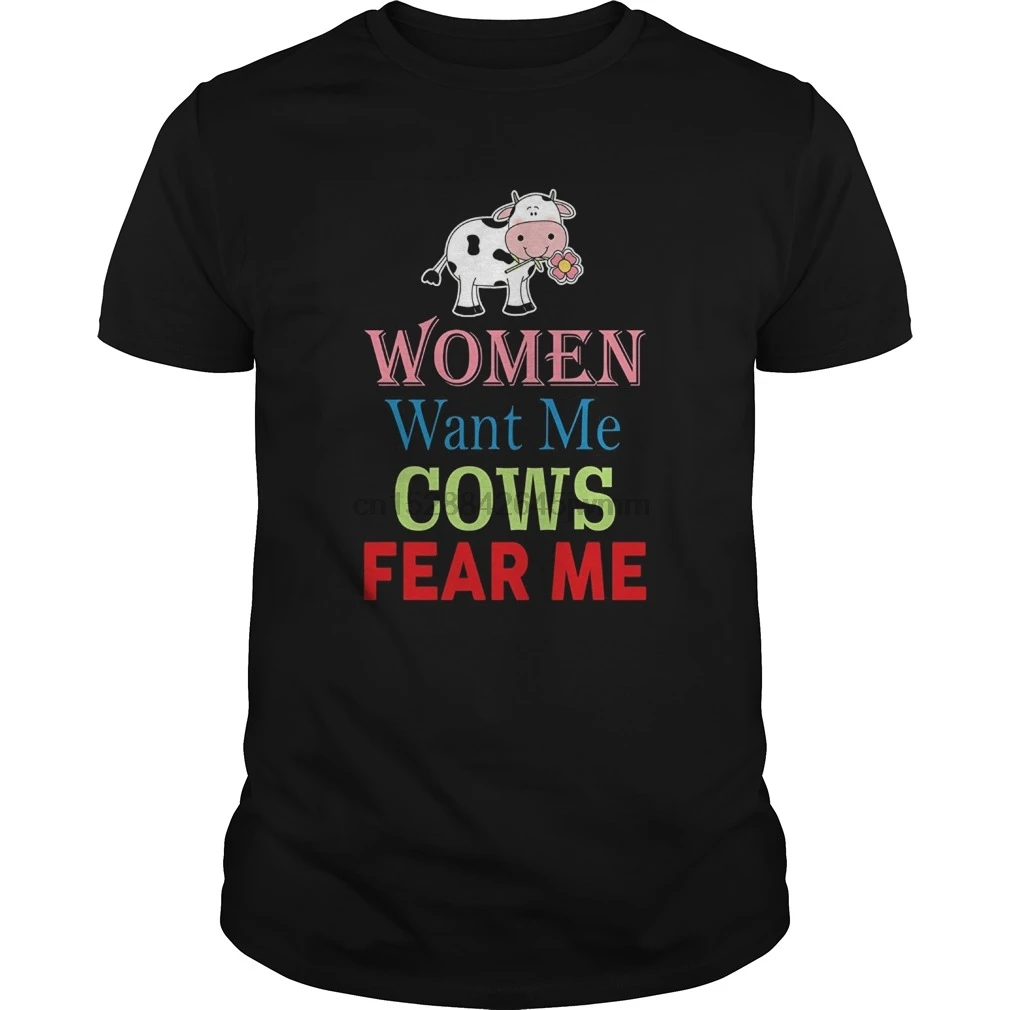 Мужская футболка с коротким рукавом женская want me cows fear крутые футболки женские |