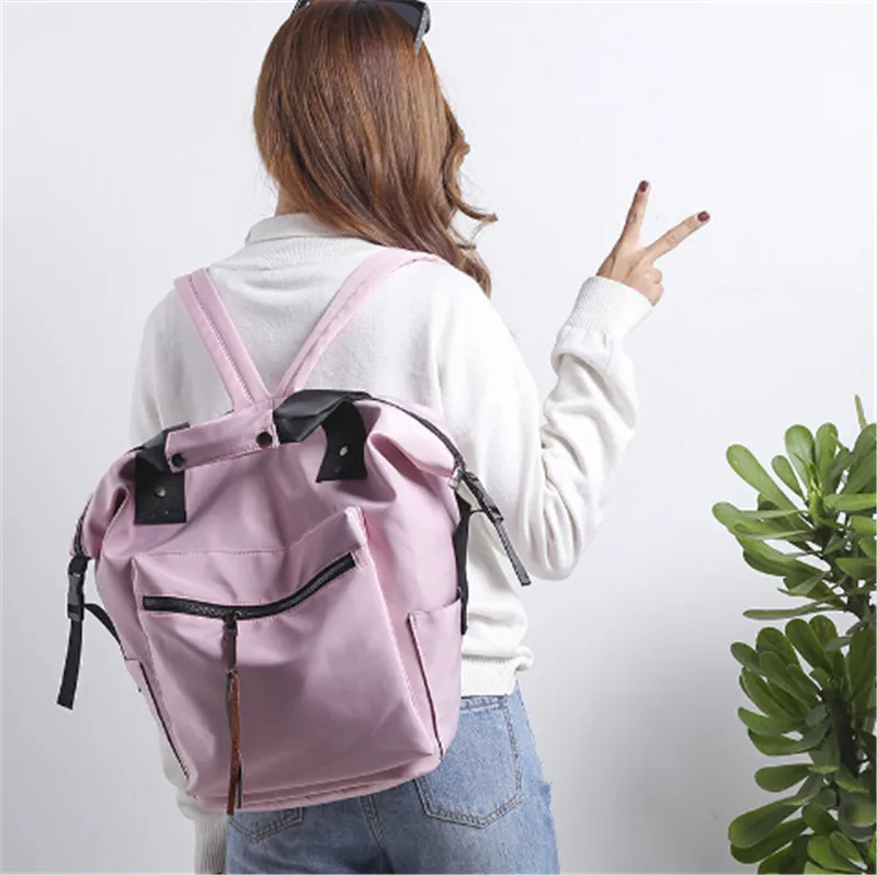 Женский рюкзак для девочек, ранец для ноутбука, школьная сумка на плечо, нейлоновый многофункциональный Женский Школьный рюкзак