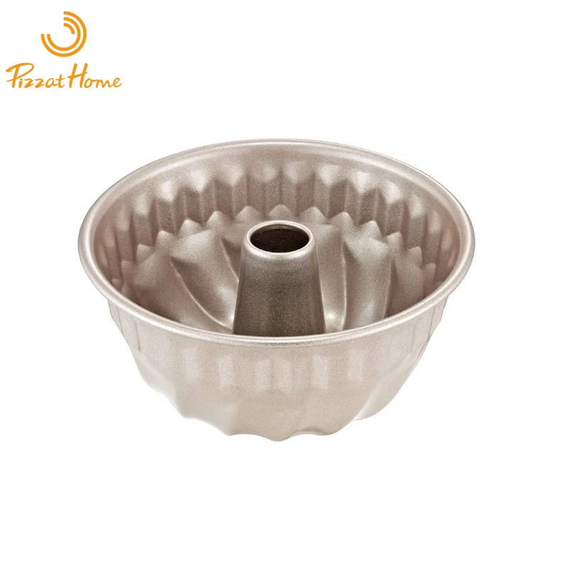 Baking Pan Bread Mold Bread Baking Pan PizzAtHome 4 Pcs Set Mini Bread Pan Set 4 inch Non-Stick Tube Pan Kugelhopf Mold Oven and Instant Pot Baking Bakware Cupcake
