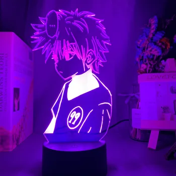 

Anime Hunter X Hunter 3d Lamp Killua Zoldyck Figure Nightlight Color Changing Usb Battery Child Led Night Light Gift for Kids