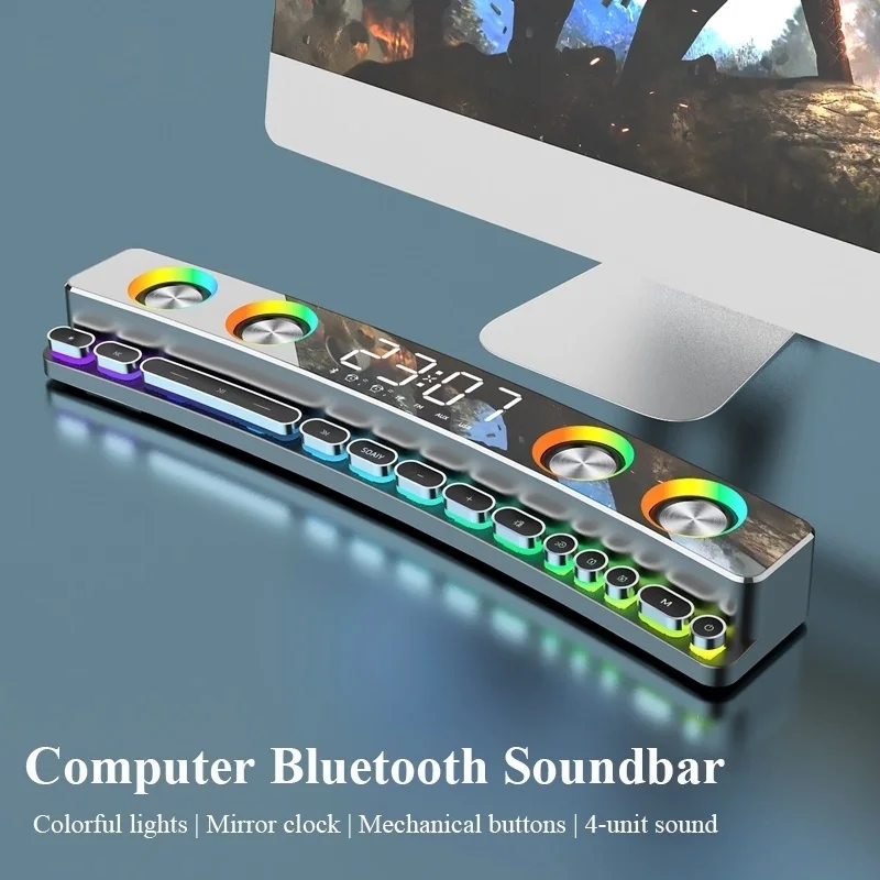 Беспроводной игровой Bluetooth-динамик 3600 мАч Саундбар с USB 3D стерео сабвуфер AUX FM