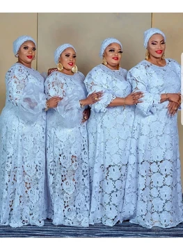 

latest skin friendly African Cord Lace Fabric High Quality very soft guipure lace fabric For Evening Dresses in Purple white