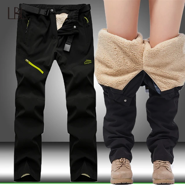 Men's Winter Pants Fleece Lined Ski | Thermal Clothing Winter Man Work - Winter  Pants - Aliexpress