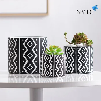 

Nordic cement succulent flower pot modern simple European creative home floral crafts office, home furnishings, home gardening