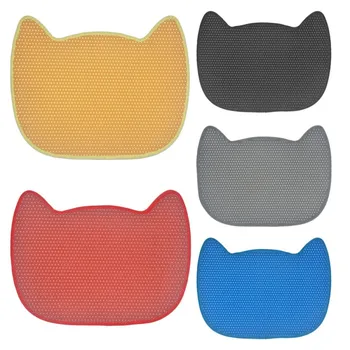 

Pet Cat Litter Mat Non Slip Pet Accessories for Cats Mat For Cat Floor Mat For Pets Cats Toilet Anti Skidding Pet Food Mat
