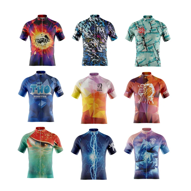 Cycling Jersey Shirt Clothing Men Summer MTB Bike Short Sleeve