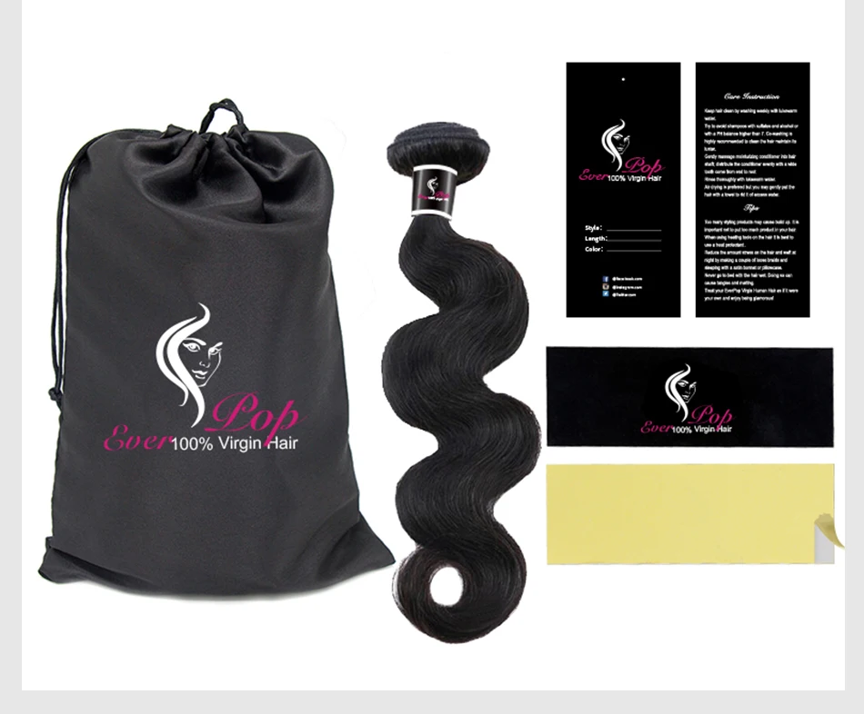 450 шт., Пользовательский логотип печатный набор для упаковки волос пучок волос обертывания и бирки на волосы и волосы шелковые атласные сумки