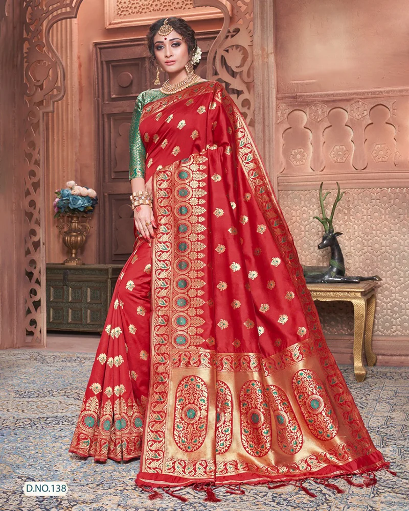 India Saree Ethnic Style Female Silk 