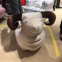 Мультяшная овечка, троянская лошадь, детское кресло-диван, детский шкив, автомобиль, прекрасный ребенок, маленький диван, игрушки, мешок для бобов, Zitzak, одно сиденье