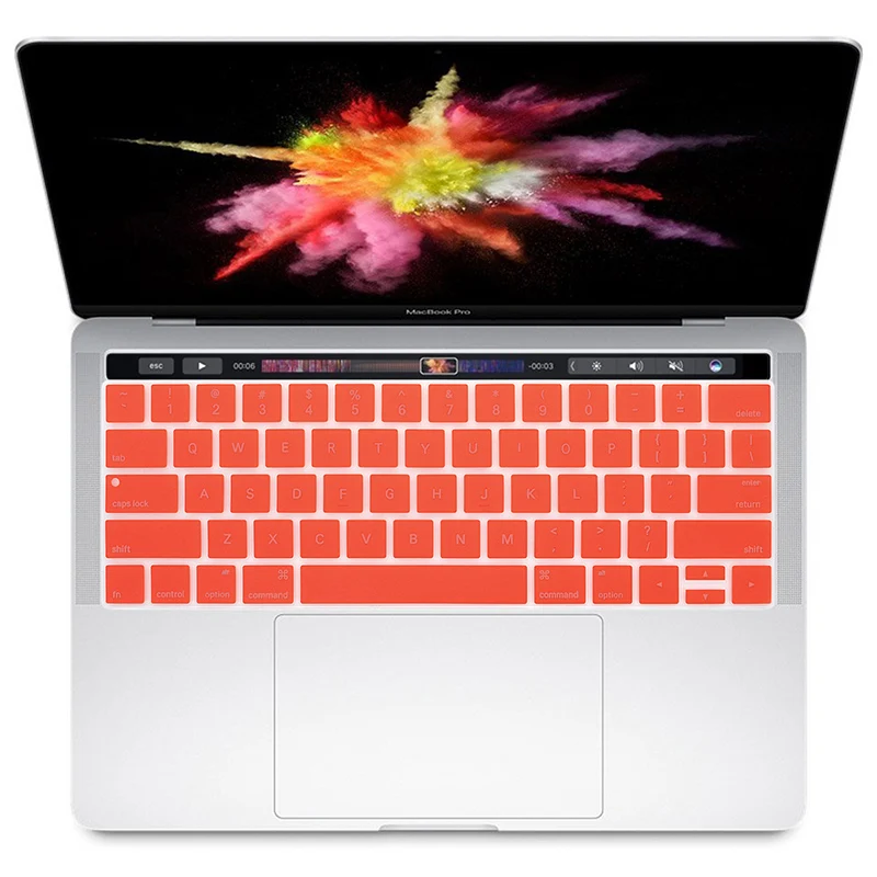 HRH выдалбливают стиль силиконовая клавиатура с подсветкой кожи для Macbook Pro 13,3 A1706 A1989 A2159 Pro 15,4 дюймов A1707 A1990 сенсорная панель
