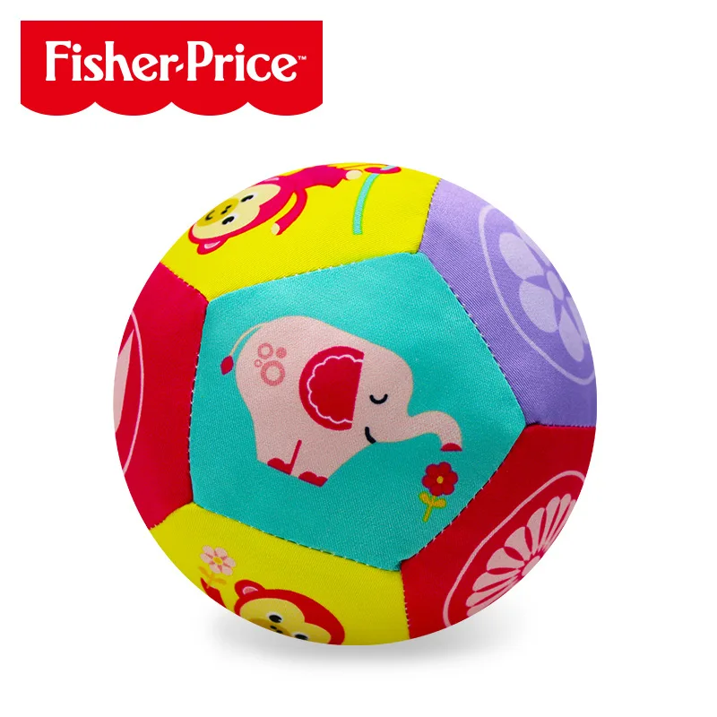 Fisher игрушки для детей Животное когнитивный мяч мягкая плюшевая Мобильная игрушка со звуком детская погремушка Детский Фитнес мяч игрушка 0-12 месяцев - Цвет: F0856