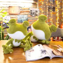 Милая лягушка плюшевая игрушка мягкая плюшевая кукла-подушка прекрасное уникальное украшение для дома на день рождения свадьбы фестивали подарки