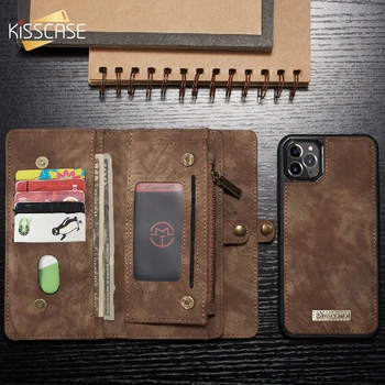 

KISSCASE Retro Leather Wallet Card Slot Bag For Samsung A50 Cover For Samsung Note10 Case S10 S9 A20 A30 A20E A40 Note10 Plus S7