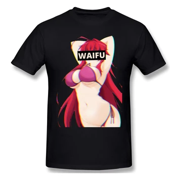 

High Quality O-Neck 100 Cotton Waifu Rias Gremory - High School DxD Premium T-shirt One Punch Man sleeve short