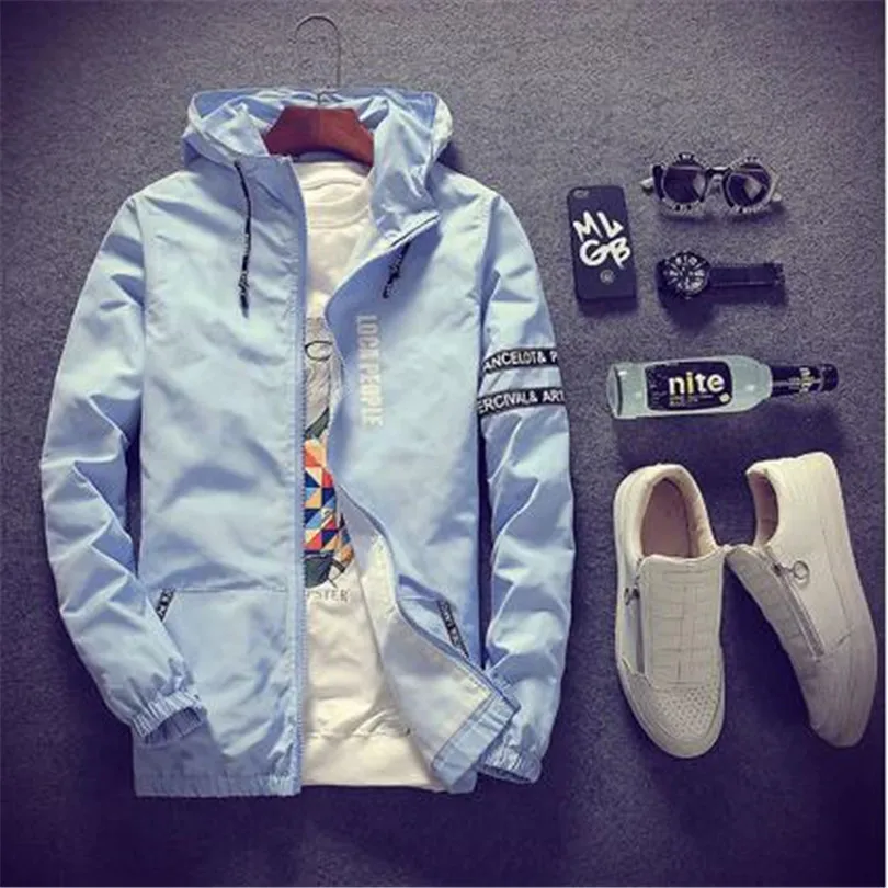 Весенне-осенняя мужская Тонкая армейская зеленая куртка с капюшоном Slim Fit Yong мужская куртка для мальчика Студенческая ветровка куртка красный, белый, черный цвет
