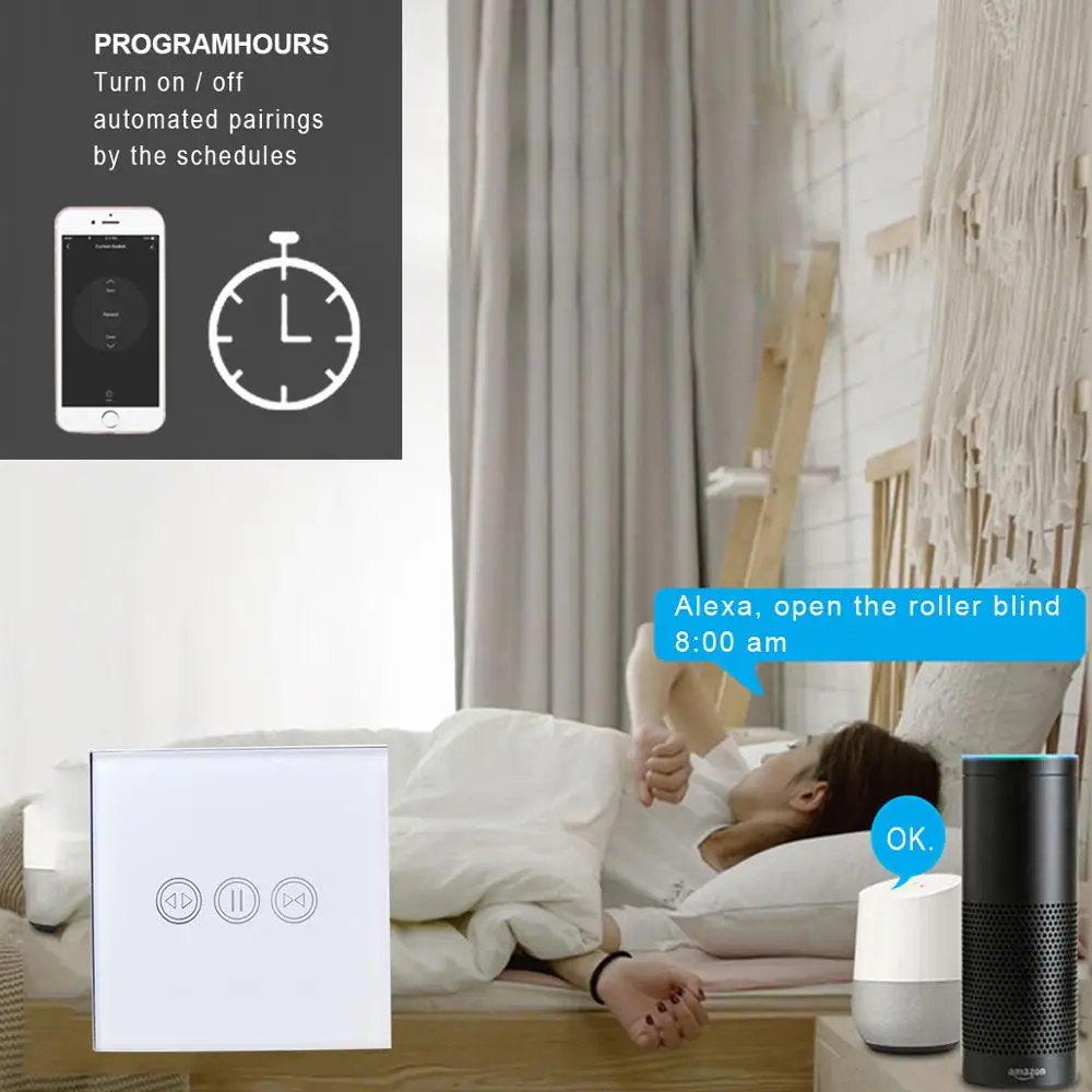 Умный дом Tuya Smart Life WiFi переключатель занавесок для жалюзи рольставни Электрический мотор mi Google Home Alexa эхо Голосовое управление