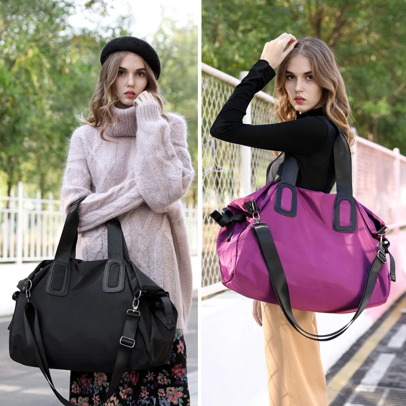 

Women's Nylon Traveling Bag Gym Bag 2019 New Style Fashion WOMEN'S Single-shoulder Bag Large Capacity Handbag