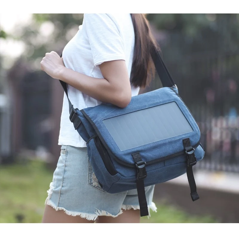 

Solar Backpack with High Efficiency Solar Panel Bag Solar Charger Pack for Iphone Ipad Samsung Gopro Cameras