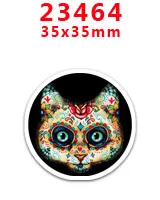 30 шт./лот плоская задняя часть плоских смол для волос луки diy украшения аксессуары DIY материалы ручной работы PR23439 - Цвет: PR23464