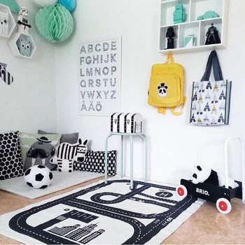 

Baby Play Mat Soft Crawling Rugs Car Track pattern Puzzles Learning Toy Nordic Style Kids Room Decoration Floor Carpet 75*125CM