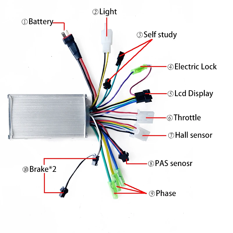 ZEMAKE EBike 컨트롤러 브러시리스 모터용 36V E BikeControl..