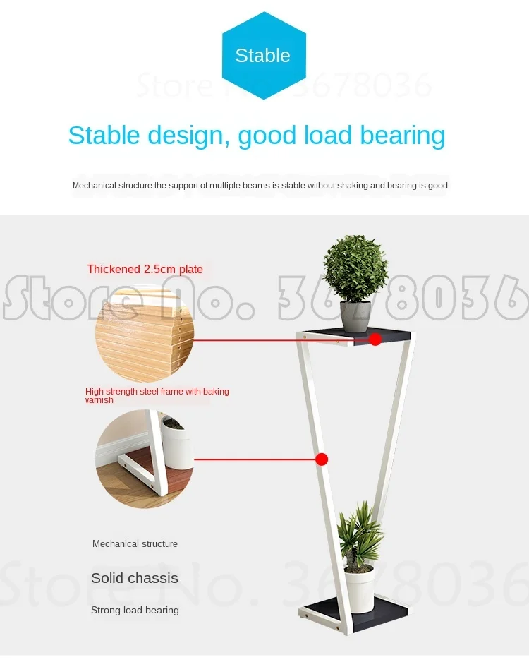 1pcs Cheap Flower Stand Plant Shelves Multilayer Plant Stand Flower
