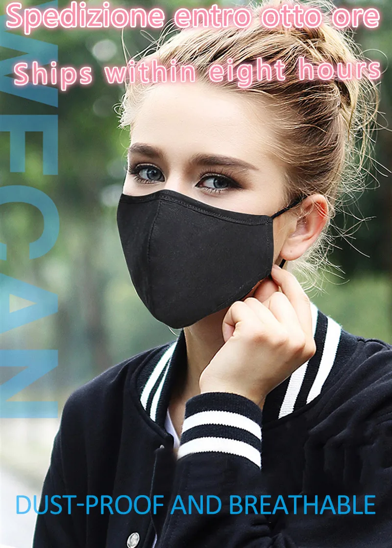 

Cotton Mouth Face Mask KN95 Anti-Dust Mask Respirator Activated Carbon Filter Anti Dust Black Kpop Mask outdoor Mouth Mask
