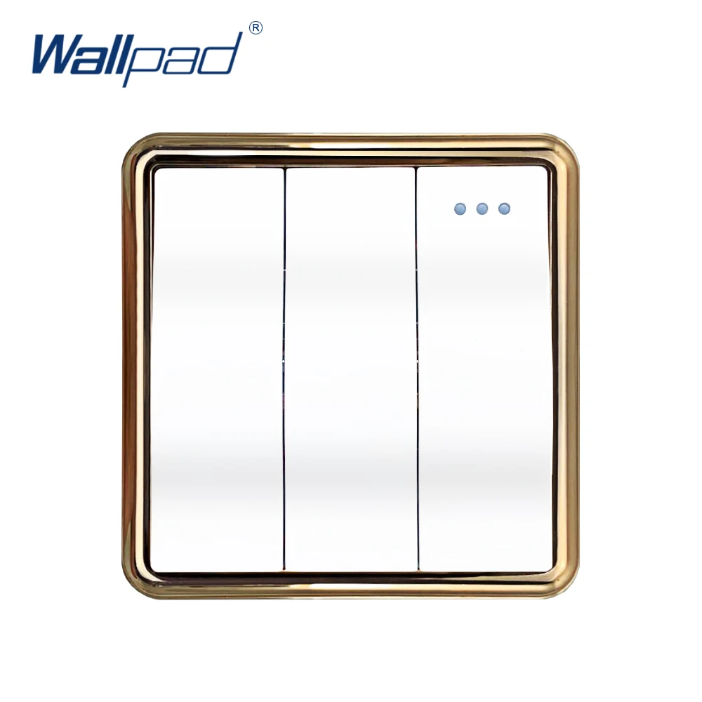 Новое поступление Wallpad 3 банды 1 способ настенный выключатель света большая