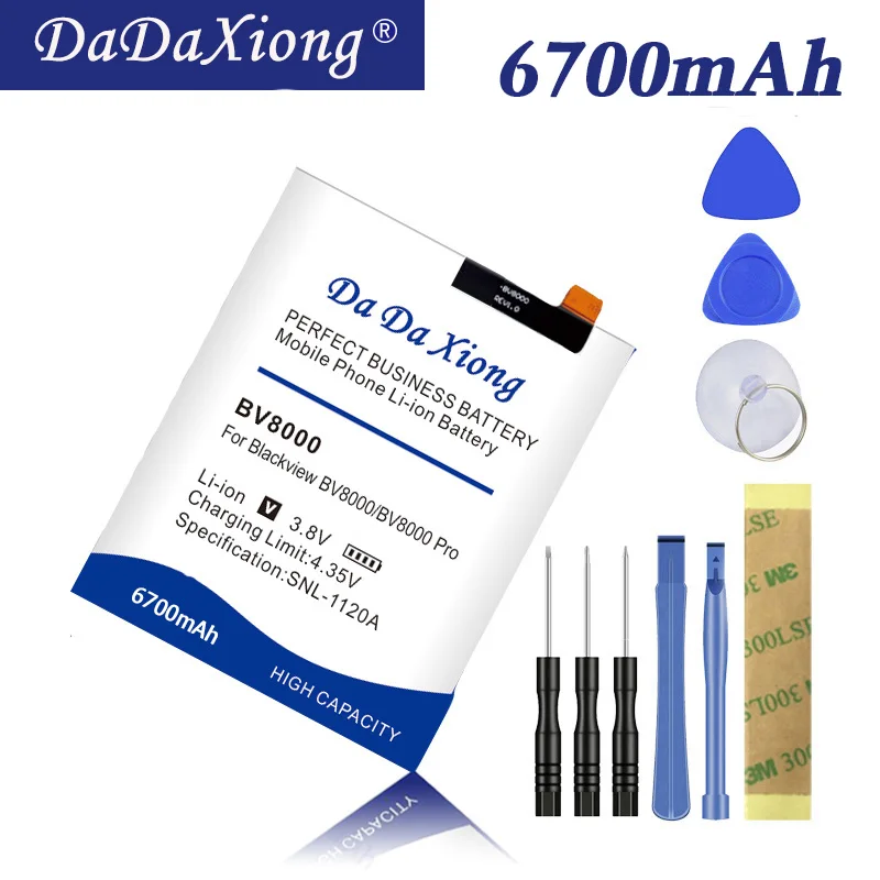

New Production Battery BV8000 6700mAh For Blackview BV8000 BV 8000 Pro High quality Battery