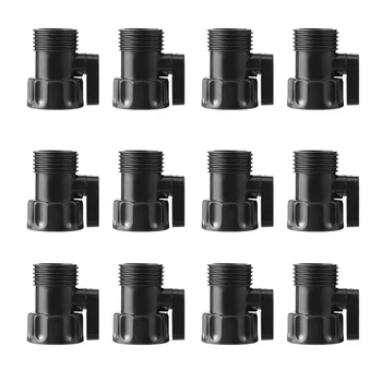 

12pcs Hose Shut Off Valve 3/4 Inch Flow Control Plastic Connection Valve US Plug