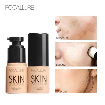 

30ml Oil Control Moisturizing Cream Facial Liquid Foundation Waterproof Concealer Primer Makeup Liquid Foundation Maquillaje