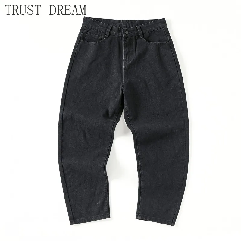 2019 Fashion Man Black Jeans Loose Solid Slim Straight Washed Ankle-length Men casual Denim Pants Streetwear Hip Hop Comfortable 2019 Fashion Man Black Jeans Loose Solid Slim Straight Washed Ankle-length Men casual Denim Pants Streetwear Hip Hop Comfortable