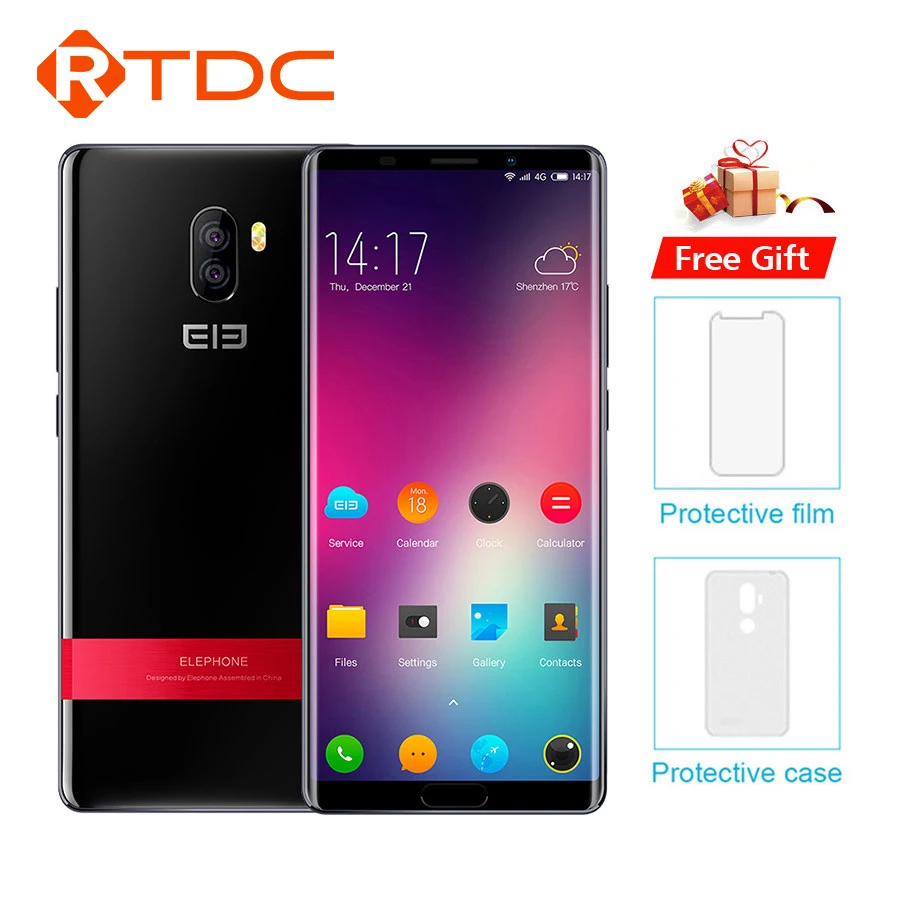 Elephone P11 3D MT6797T Deca Core Смартфон FHD + 6 0 ''Android 8 4 Гб ОЗУ 64 ПЗУ 16 МП 3200 мАч FingerprintOTG 4G