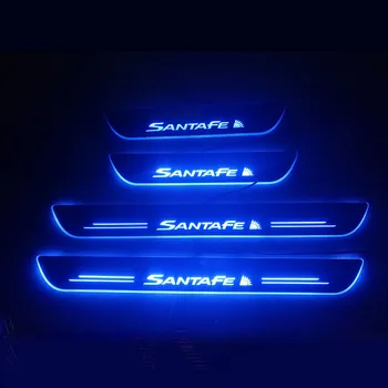 

Customized 4PCS Moving LED Welcome Pedal Scuff Plate Pedal Threshold Door Sill Light For HYUNDAI SANTAFE SANTA FE ix45 2006-2019