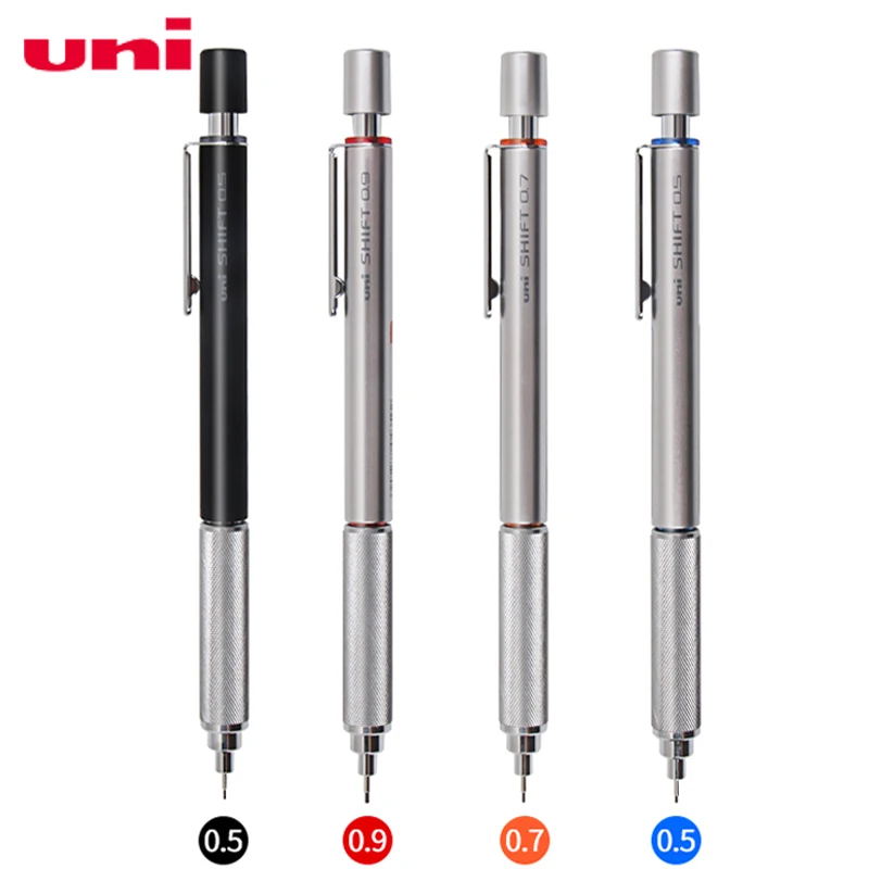 Uni Цельнокройное механические карандаши 0,3/0,4/0,5/0,7/0,9 мм выдвижной наконечник низкий центр тяжести Графика дизайн M5-1010