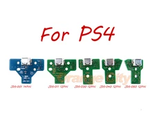 50 stücke Neue 12 Pin 14 Pin USB Lade Port Buchse Platine JDS 001 011 030 040 050 für Sony PS4 Controller Kunststoff Grün