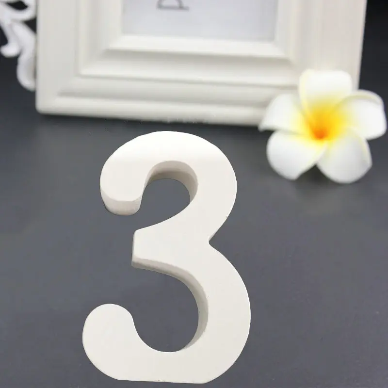 1pc 8CM White Wooden Letters English Alphabet DIY Personalised Name Design Art Craft Wedding Home Decor letters room decoration - Цвет: SZ-3