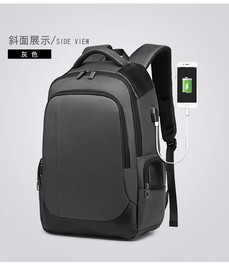 Men Laptop Backpack for 15 ''Computer Waterproof School Backpack Bag for teenage Canvas Shoulder Backpack
