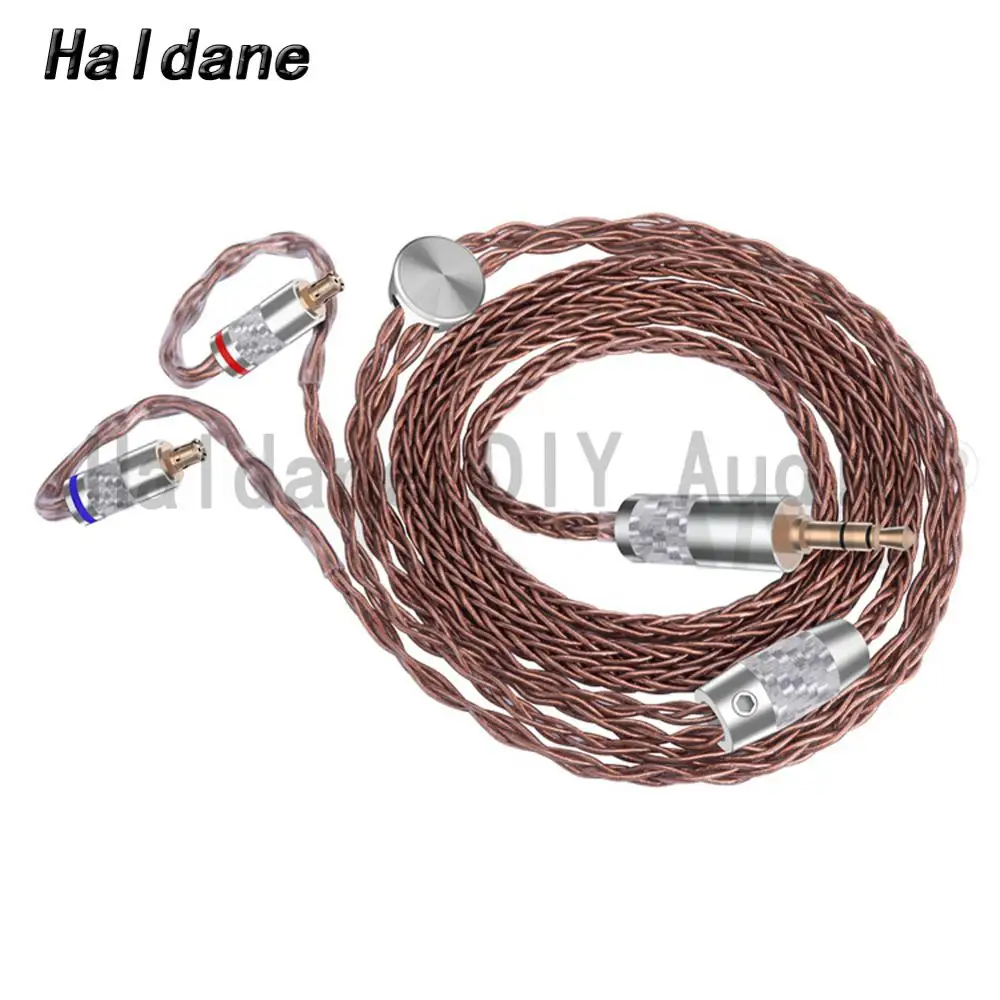 Haldane HIFI 3 5 2 5 4 4mm Balanced Soft Brown1 2m Pure Copper A2DC Headphone Upgrade Cable For CKR100 CKR90 CKS1100 LS50