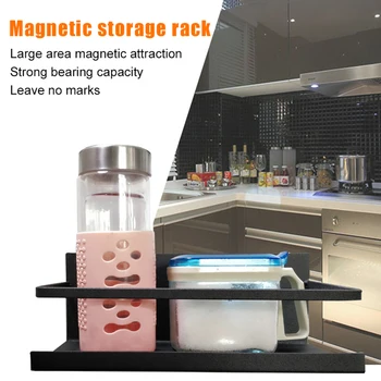 

Kitchen Refrigerator Side Storage Sidewall Holder Magnetic Organizer Shelf Rack Home PR Sale