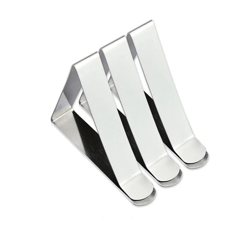 

HOT 50Pcs Table Fixed Clip Stainless Steel Adjustable Table Cloth Clip Cloth Cover Clip Party Picnic Clip Tool