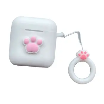 

Flip-open Cover Cute Cartoon Protective Case Soft Silicone Shell for QCY T8 Wireless Bluetooth Earphones Charging Box