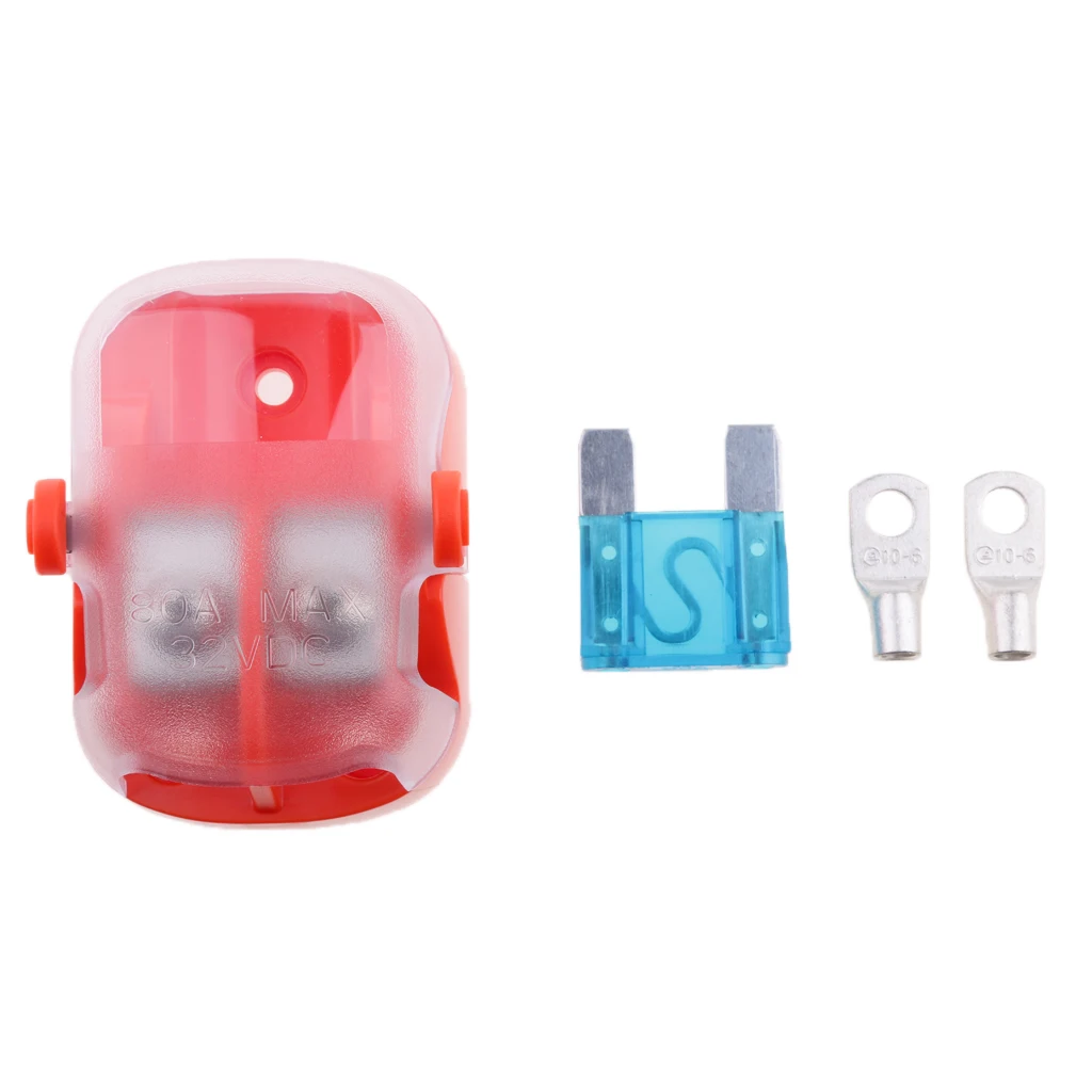 Car Subway Bus Auto Automotive Maxi 80A 32V Blade Fuse Box Block Holder