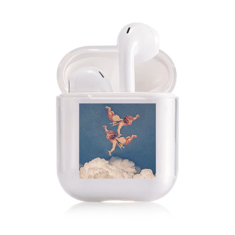 Арт эстетичный чехол для Apple Airpods чехол смешной Винтаж картина Беспроводной Bluetooth наушники чехол для переноски 1/2 мягкий чехол - Цвет: I202717